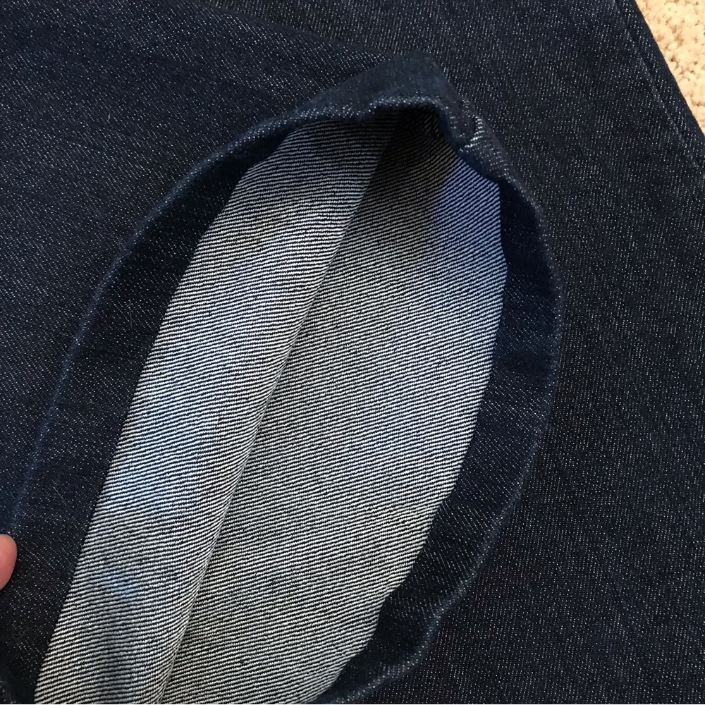 Gloria Vanderbilt Dark Blue Denim Jeans Womens Size 12 SHORT Mid Rise Gabby - Picture 10 of 12